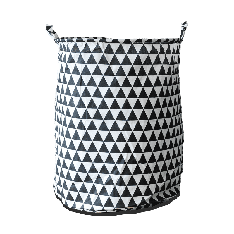 Cesto Ropa Sucia Triangulos Negros