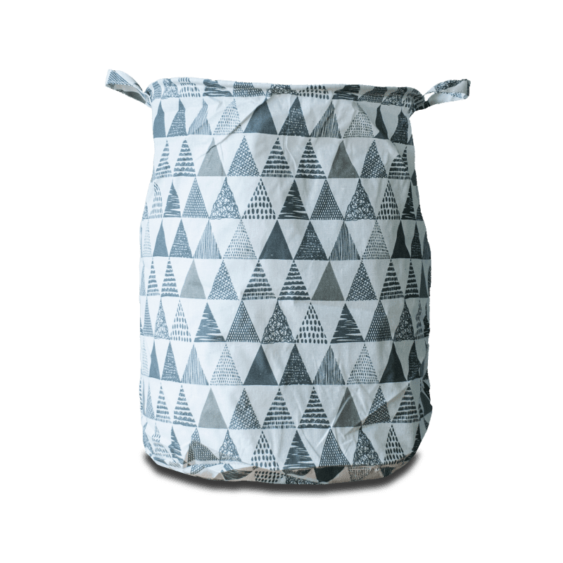 Cesto Ropa Sucia Triangulos Verdes